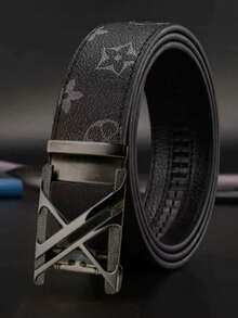 MMJ Finswift 男士时尚腰带，字母M图案设计 - 高品质合金自动扣，适合休闲穿着以及圣诞节或春节等特殊场合，自动扣腰带，图案腰带，耐用合金扣。 - 彩色 - 查看 8