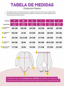 Conjunto Body Bodie e Calça Fleece Manga Longa Bebê Baby Inverno Menina - Unicórnio Rosa F43 - Visão 9