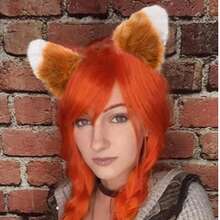 毛绒动物耳朵和角头箍 - 万圣节圣诞节主题派对动物角色扮演服装头箍 - 多色 - 查看 2