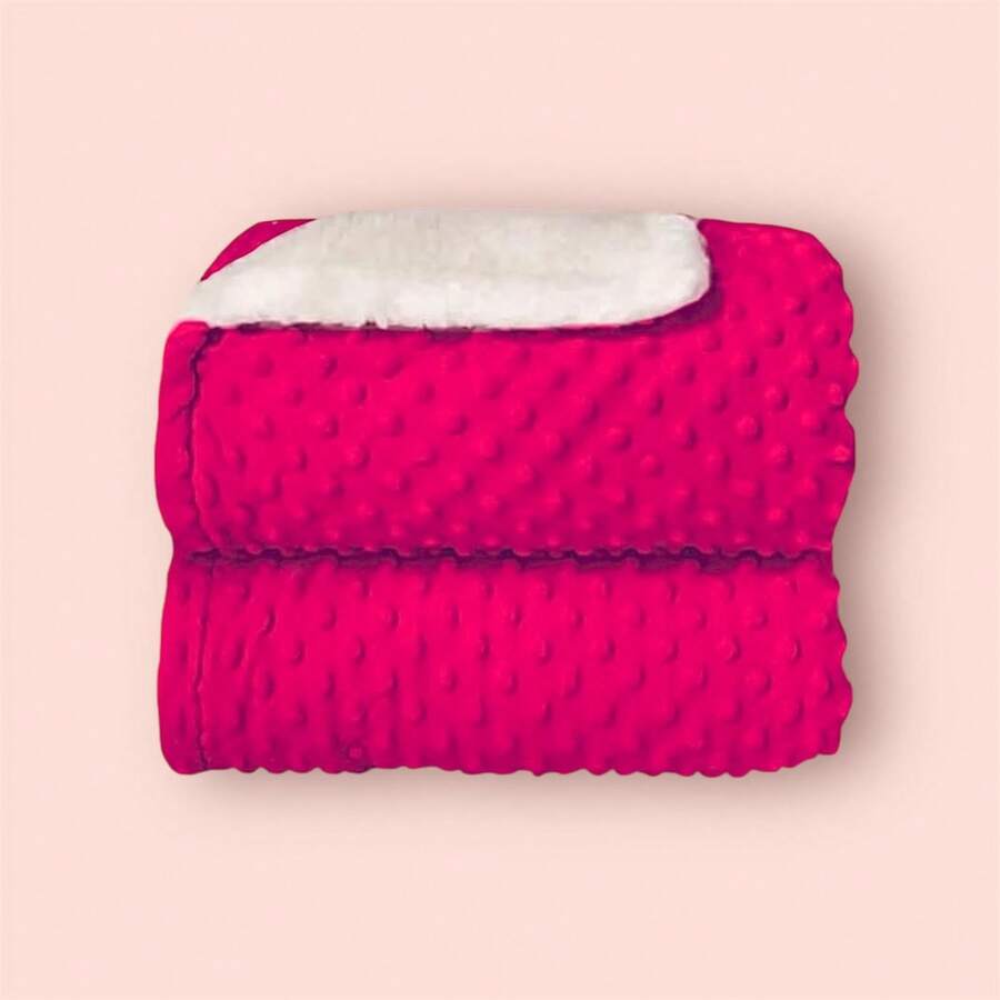 Luxury Double-Sided Baby Blanket - Hot Pink - View 1