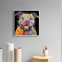 LaoJieYuan 2026新款斗牛犬印花帆布十字绣刺绣套装 针织缝纫工艺 手工计数不同礼物DIY套件 刺绣套件 十字绣套件 钩针套件 戳绣套件 缝纫配件 缝纫套件 绣线工艺套件 针线材料 缝纫图案 钩针工艺用品 刺绣套件 初学者缝纫图案 - 需要自己繡-不含框架 - 查看 4