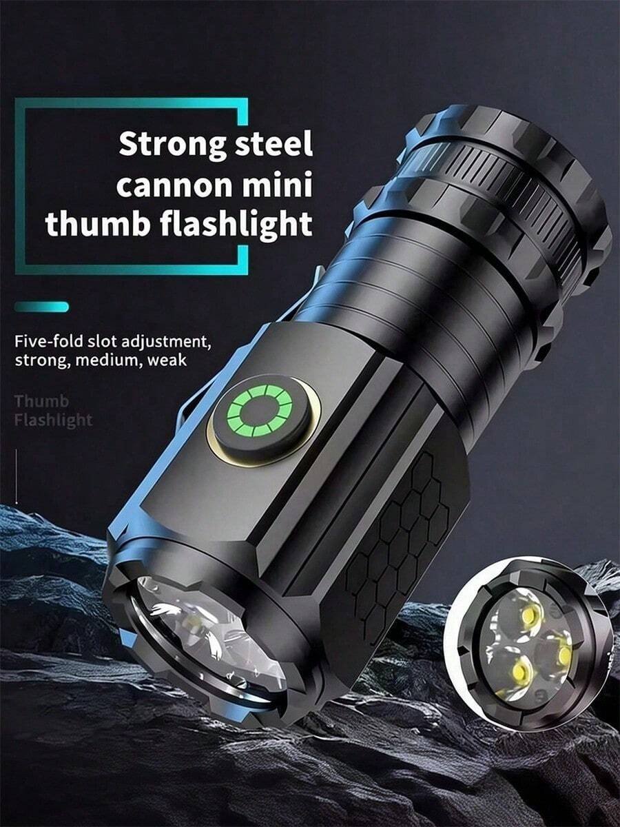High Power Tactical Flashlight S90 3 P35 LED Beads 5 Mode Operation ...
