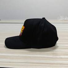 涂鸦卡车司机帽，轻便柔软可调节棒球帽，四季皆宜 - 黑色 - 查看 1