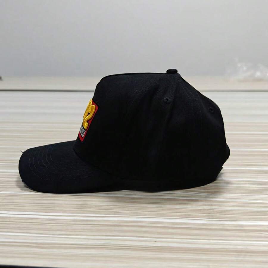 涂鸦卡车司机帽，轻便柔软可调节棒球帽，四季皆宜 - 黑色 - 查看 1