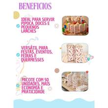 Paper Popcorn Bags, 50 Units, 7.5x14cm, Party Decoration, Fair - 查看 4