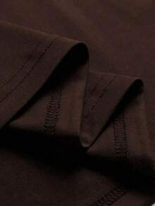 Women's Daisy T-Shirt, 100% Cotton, Premium Comfortable Knit, Short Sleeve, Round Neck Blouse - 鏽棕色 - 查看 2