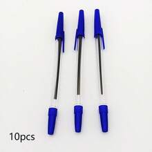 10支/50支装圆珠笔，红色、黑色、蓝色，书写用品，学生用品，油性圆珠笔，适合办公书写，返校文具，学校用品 - 彩色 - 查看 20