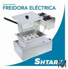 Freidora Aceite Eléctrica Industrial Acero Inoxidable 6 Lt Plateado 60hz - Tipo de Enchufe A USA (110-127V) - Ver 3
