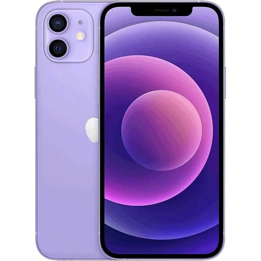 Refurbished Apple IPhone 12 (Fully Unlocked) Grade B - Purple - 紫色 - 查看 1
