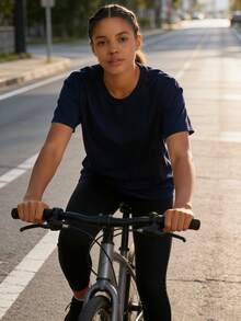 OKP 6 Pieces Of Large-Sized Multi-Color T-Shirts For Girls, Sporty And Casual Women'S Wear, With A Simple And Elegant Style. Suitable For Daily Exercise, Running, Cycling, Can Also Be Used As Pajamas,Large-Sized Clothing. - 彩色 - 查看 3