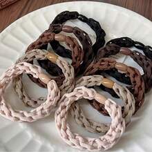 5-10条编织发带，款式优雅简约，加厚高弹，经久耐用，宽大实用。 - 彩色 - 查看 1