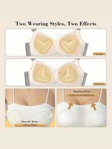 1 Cặp Băng Nâng Ngực Tái Sử Dụng - Miếng Đệm Nâng Ngực Có Thể Giặt Được, Tạo Hình Tự Nhiên và Thoải Mái - Nhiều màu - Xem 8