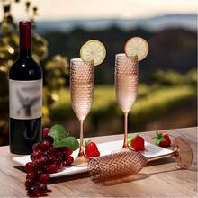 1/3/6/12/24 件装 不易碎钻石透明香槟杯，适用于婚礼祝酒、派对、鸡尾酒、葡萄酒、果汁 - 彩色 - 查看 5