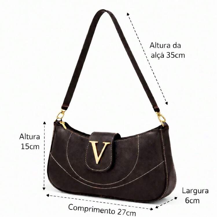 Velure Classy Women's Handbag – Modern Style That Elevates Your Look - Coffee - View 4