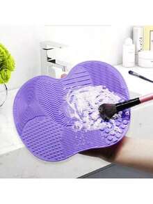 1 pieza Cepillo de limpieza de silicona con ventosa, 4 opciones de color, para limpiar almohadillas de silicona, se puede guardar en bolsa de maquillaje, caja organizadora, caja de almacenamiento, caja de almacenamiento de cosméticos, etc. - Multicolor - Ver 6