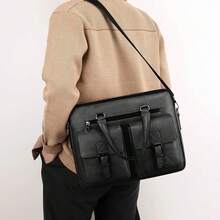 Men Briefcase - Black - View 9