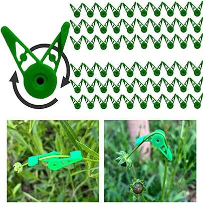 10pcs 360° Adjustable Plant Lamp Tube Bender - Thickened Plastic Gardening Accessories, Agricultural Supplies Suitable For Home Garden, Flexible Lamp Tube Holder Helps Indoor Plant Growth