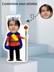 Customizable Photo Throw Pillow - Personalized Face Printed Double-Sided Cushion For Dad, Mom, Friends, Couples, Graduation, Birthday, Holidays (Father's Day, Mother's Day, Halloween, Christmas, Valentine's Day, Etc.) - Multicolor - View 29