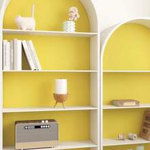 1 Roll Of Yellow Self-Adhesive Wallpaper, Thickened Waterproof, Moisture-Proof, Wear-Resistant, Removable Paper, Suitable For Bedroom, Living Room Walls - Yellow - View 10