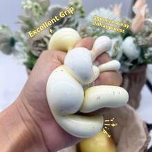 1个软绵绵土豆捏捏乐玩具 - 解压玩具 - 软绵绵玩具 - 指尖玩具 - 史迪奇玩具 - 旅行玩具 - 课堂指尖玩具 - 迷你洗澡玩具 - 圣诞文具减压球，生日礼物，完美礼物，赠品，玩具，游戏 - 彩色 - 查看 9