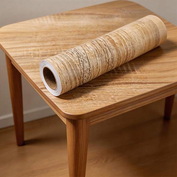 Papel tapiz de PVC con textura de madera de 80 cm de ancho, autoadhesivo, impermeable, para puertas, armarios, muebles y decoración del hogar