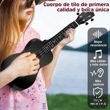 Kit De Soprano Concierto Acustico 23in Universal Ukelele - Naranja Coral - Ver 7