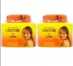 Lattafa Kit com 2 unidades - Carotone - Kit completo com 2 peças: Pote de creme + Pote de creme - Conjunto com 2 unidades - 2 potes de creme Carotone