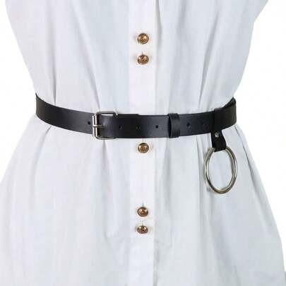 1pc Punk Style Dark Chic Versatile Belt, Suitable For Suits And Dresses