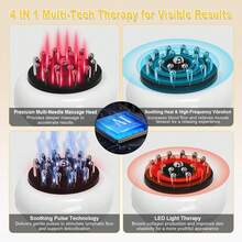 Lymphatic Drainage Massager & Anti Cellulite Massage Tool, Body Sculpting Machine Helps Reduce Stretch Marks & Cellulite, Ideal Pain Relief Devices For Sciatica Nerve, Legs, Arms, Belly - trắng - Xem 6