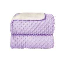 Luxury Double-Sided Baby Blanket - Lilac - View 2