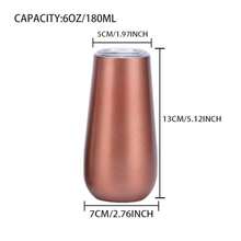 1pc Personalized Stainless Steel Champagne Flute With Lid - Customized Engraved Wedding Gift, Insulated Cup For Hot/Cold Drinks, Reusable Coffee Mug, Travel Water Bottle, Party Wine Glass, Car Cup - Multicolor - View 7