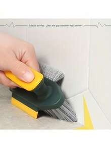 Multi-Functional Cleaning Brush, 3-In-1 Window Cleaning Brush, Bathroom Cleaning Brush, Crevice Scraper, Kitchen And Bathroom Cleaning Supplies And Tools - Multicolor - View 3