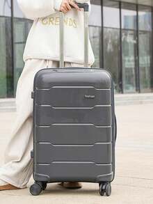3 Piecesgray Hard-Shell Luggage Set, 20+24+28-Inch Suitcases, Lightweight PC Rolling Luggage, Silent Spinner Wheels, TSA Lock, Expandable, Suitable - Dark Gray PP1 - View 6