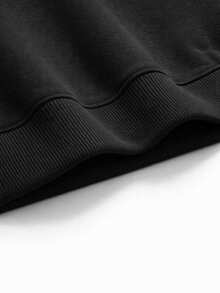 Kangaroo Hoodie With Sea Star Print, Beach-Style Flannel-Lined Sweatshirt, Cotton Jacket - Negro 2 - Ver 6