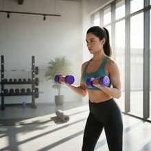 YESH MARKET Deportes & Exteriores>Fitness>Equipamiento de Entrenamiento de Fuerza>Soporte de pesas libre para entrenamiento de fuerza - Morado Violeta - Ver 1