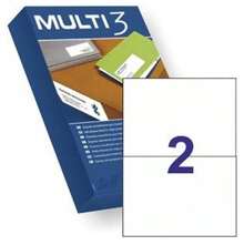 MULTI 3 10532 - Etiquetas adhesivas para impresión, inkjet laser y fotocopiadoras - Medida 210 x 148 mm, pack de 500 hojas - A5 - Ver 2