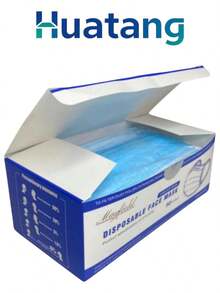 CubrebocasTricapa Mayfield de 50 Piezas Azul - A - Ver 4