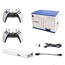 Consola Retro GAME STICK M15 4K, 20,000 Juegos Clásicos Integrados, Dos Controles Inalámbricos Plug & Play - Ver 7