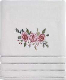 Avanti Linens - Hand Towel, Soft & Absorbent Cotton Towel (Spring Garden Collection) - Multicolor - Ver 11