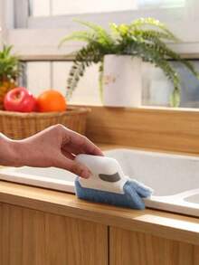 Random Color Window Groove Cleaning Brush, Window Glass Cleaning Tool, Window Sill Track Cleaner - A - View 3