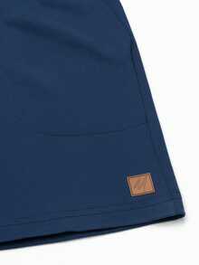 Set Of 3 Boys' Cotton Fleece Shorts With 2 Large Pockets - Navy/grey/caramel - View 6