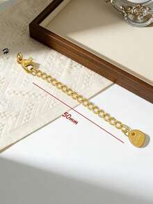 Set/Paquete de 10 piezas de Cadena de Extensión con Cierre de Langosta de Acero Inoxidable, Accesorios para Hacer Joyas DIY de Pulseras y Collares - 10 piezas - Ver 6