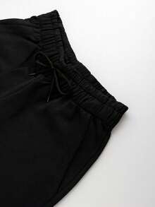 Set Of 3 Boys' Cotton Fleece Shorts With 2 Large Pockets - Black/black/black - View 7