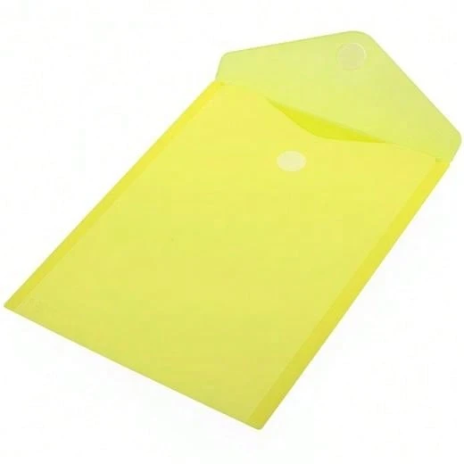OFFICE BOX A4+ VELCRO ENVELOPE WITH BAG - Yellow - K-Yellow - View 1