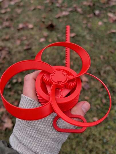 3D-utskriven raket i ett stycke med planetväxellåda | Bärbar utomhusleksak för stresslindring