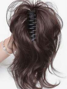 Mermaid Curly Ponytail Clip-In Hair Extensions, Fluffy Ponytail Hairpiece, Suitable For All Seasons - Multicolor - View 7