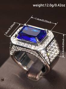 1 PC Luxury Cubic Zirconia Ring For Women For Wedding Engagement Anniversary Party Jewelry Valentine's Day Gift - 1# - View 6