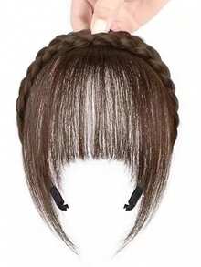 刘海假发片，仿刘海发箍，逼真刘海发夹，四季皆宜 - 彩色 - 查看 7