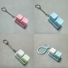 2-Key Keyboard Pendant, Mechanical Keyboard Switch Stress Relief Toy, Also Can Be Used As Backpack Keychain Pendant, Stress Relief Keyboard Toy Pendant, Holiday/Birthday Gift - Multicolor - View 7