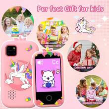 3-10 Years Old Children's Smart Phone, Christmas & Birthday Gift, Kids Toy Phone With Dual Cameras, Learning & Entertainment Device With Games & Music Player - Multicolor - View 7